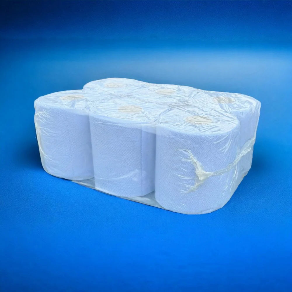Blue Centre Feed Towels - 6 Rolls 2 Ply Embossed