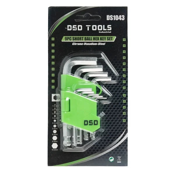 9PC Short Ball HEX Key Set