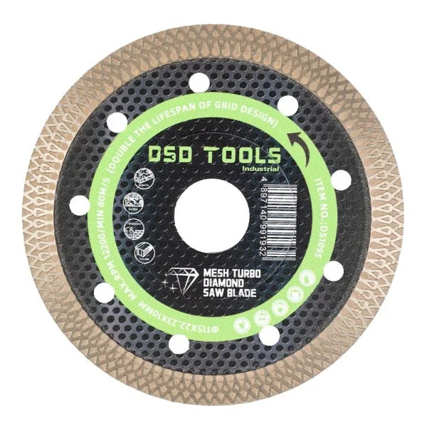 115 X 1.0 X 22mm Turbo Diamond Tile Cutting Disc