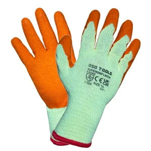 10 GAUGE LATEX COUTED POLYESTER GLOVES SIZE 10 – 12 Pairs