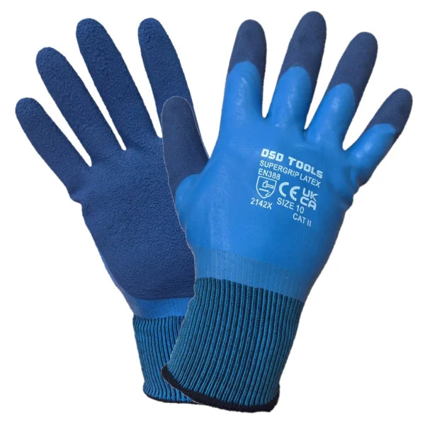 Latex Water Resistant Gloves Size 10 - 12 Pairs