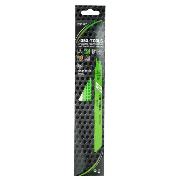 5PC 225MM RECIPROCATING SAW BLADE WOOD AND METAL