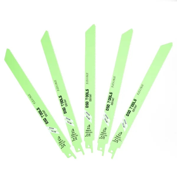 5PC 225MM RECIPROCATING SAW BLADE WOOD AND METAL