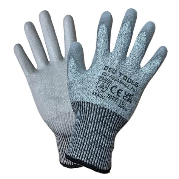 Anti Cut Resistant Level 5 Safety Work Gloves Size 10 - 12 Pairs