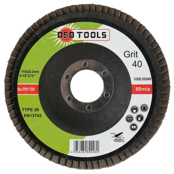 41/2" Flap Disc 40 Grit Pack Of 10