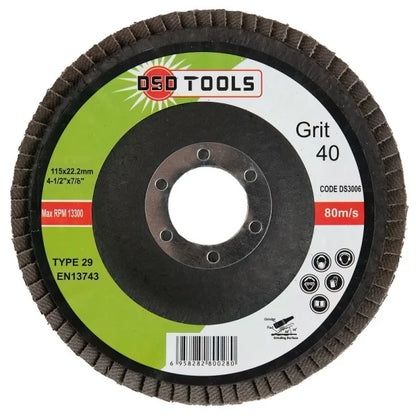 41/2" Flap Disc 40 Grit Pack Of 10