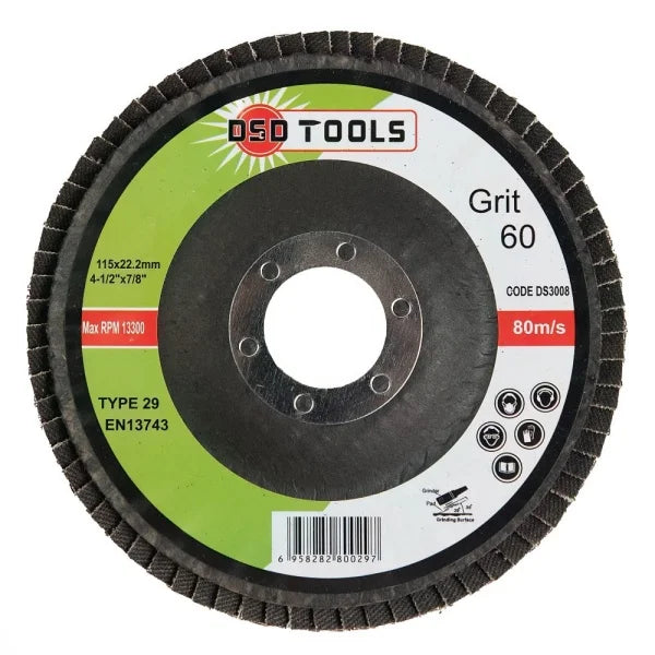 41/2" Flap Disc 60 Grit Pack Of 10