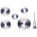 Amtech 6 Piece high speed steel (HSS) saw disc set