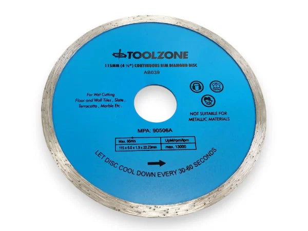 4.5" Continuous Rim Diamond Disc