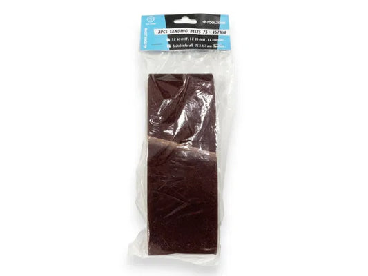 3PC 75MM X457MM SANDING BELT