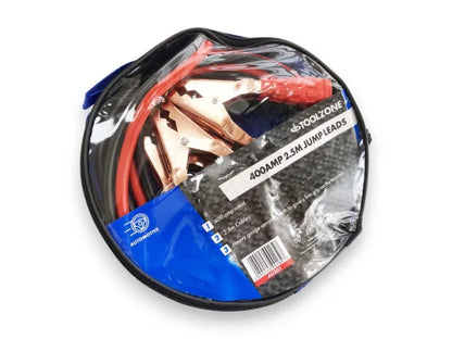 400A Jump Leads 2.5m Car Battery Booster Cables with Carry Case