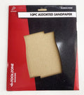 10Pc Assorted Sandpaper