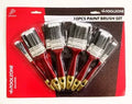 10Pc Paint Brush Set Nylon Bristle