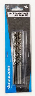 5PC 4mm Long Series HSS Drills