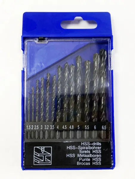 13PC HSS  Drills 1.5mm -6.5mm