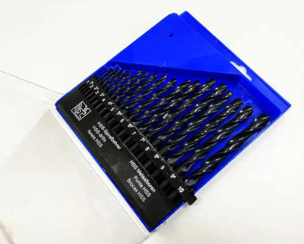 19PC High Speed Steel Drills Set