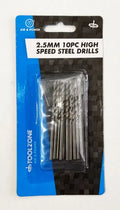 10PC 2.5mm High Speed Steel Drills