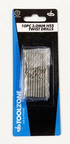 10Pc 3mm High Speed Steel Drills