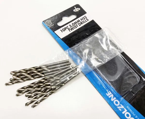 10Pc 3mm High Speed Steel Drills