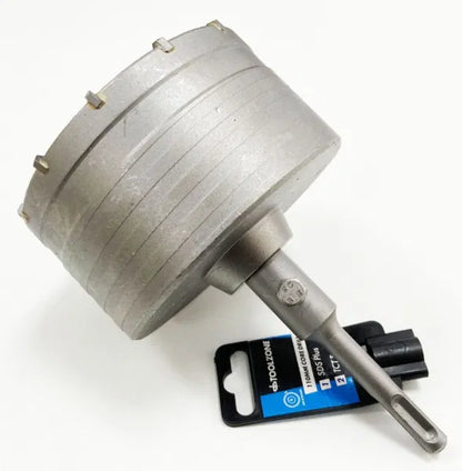 110mm TCT Core Drill Bit with SDS+ Arbor & Pilot Drill