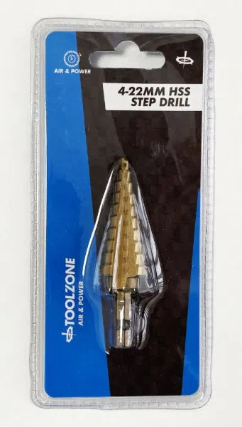 Step Drill Hss Titanium 4-22mm