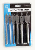 6PC Flat Wood Bit Set