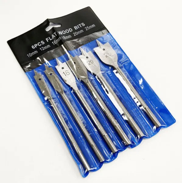 6PC Flat Wood Bit Set