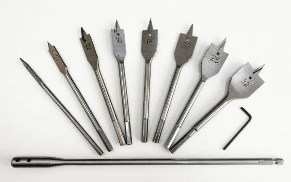 8PC Flat Bit Set C/W Extension