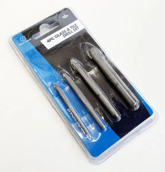 4PC Glass & Tile Drill Set 4,6,8,10mm