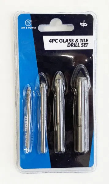 4PC Glass & Tile Drill Set 4,6,8,10mm