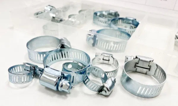 26PC HOSE CLAMPS IN ASSORT. BOX