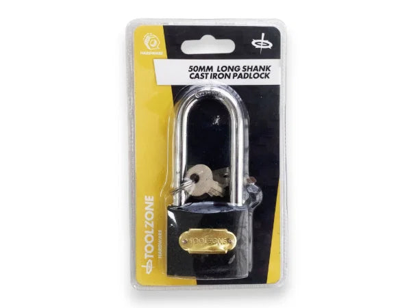 50MM IRON PADLOCK LONG SHANK