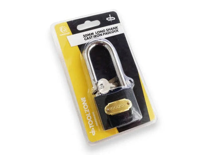 50MM IRON PADLOCK LONG SHANK