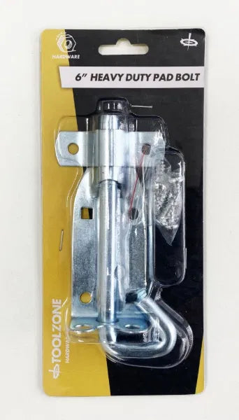 6" Galvanised Padbolt