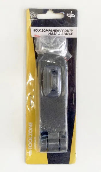 90mm X 30mm Cast Iron Hasp & Staple