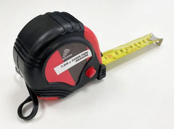 7.5M 25mm R/Coated Tape Measure