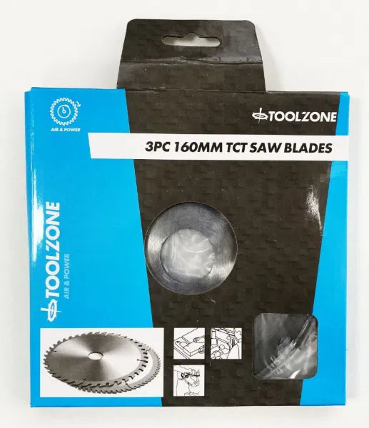 3Pc 160mm TCT Circular Saw Blades
