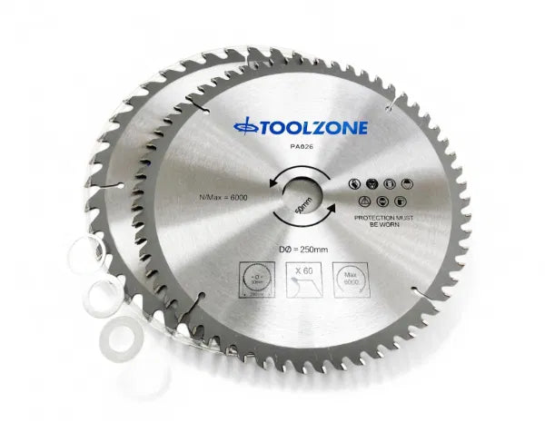 2PC 250mm TCT Circular Saw Blades