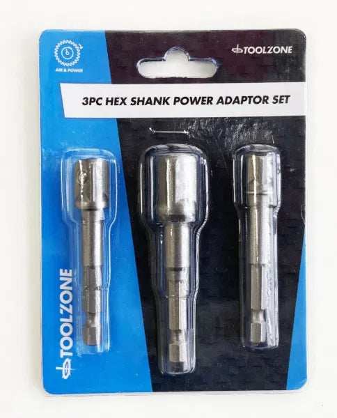 3Pc HEX Shank Power Adaptor Set (CH)