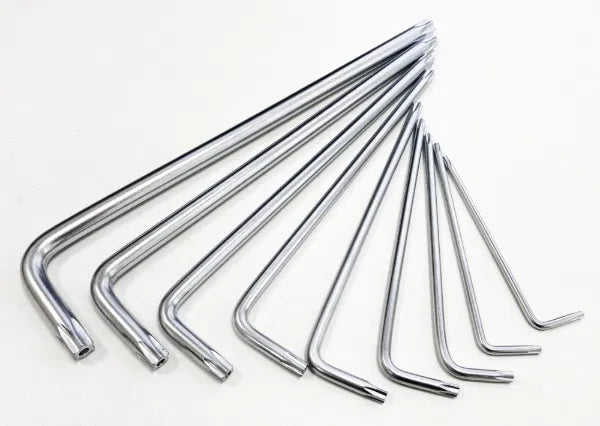 9Pcs Security Star Key Wrench Set
