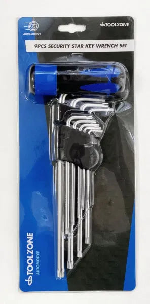 9Pcs Security Star Key Wrench Set