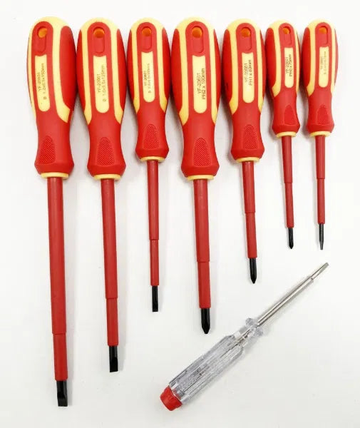 8Pc Vde Screwdrivers & Tester