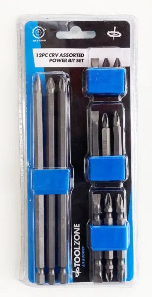 12PC Assorted Power Bit Set