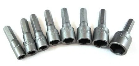 8PC 1/4" Hex Shank Nut Drivers