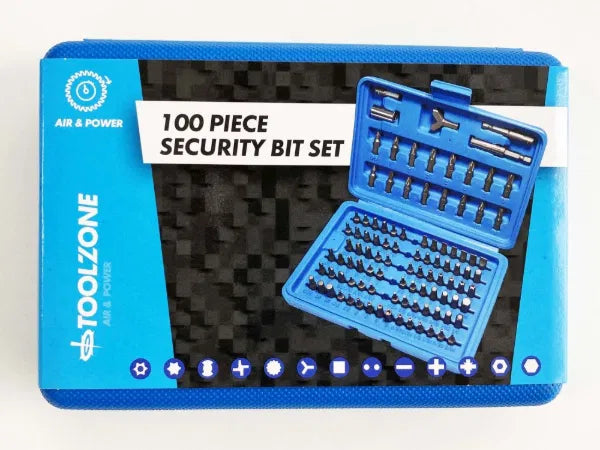 100PC Security CRV Power Bit Set