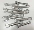 9PC STUBBY COMBINATION SPANNERS - METRIC