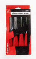 4Pc Plastic Handle Chisel Set