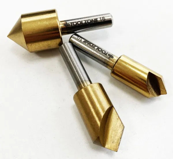 3PC HSS Titanium Countersinks