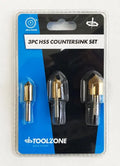 3PC HSS Titanium Countersinks