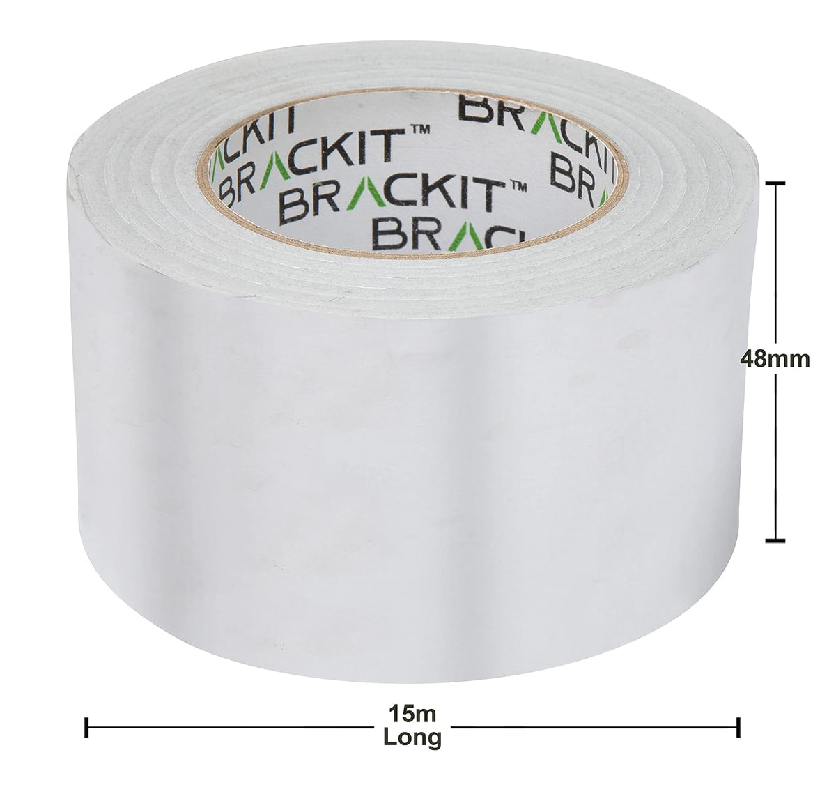 Brackit Aluminium Foil Tape 48mm – Heat Resistant HVAC & Insulation Tape